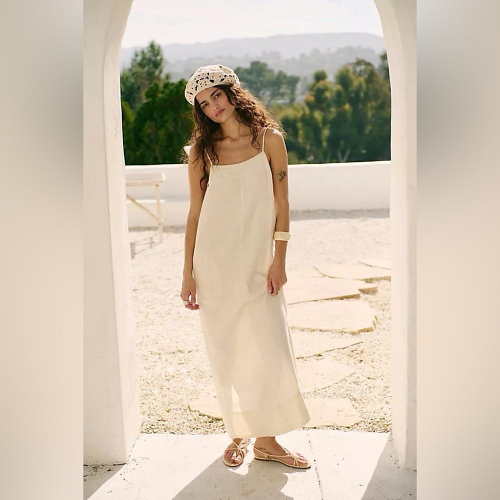 Free People Linen Maxi Dress